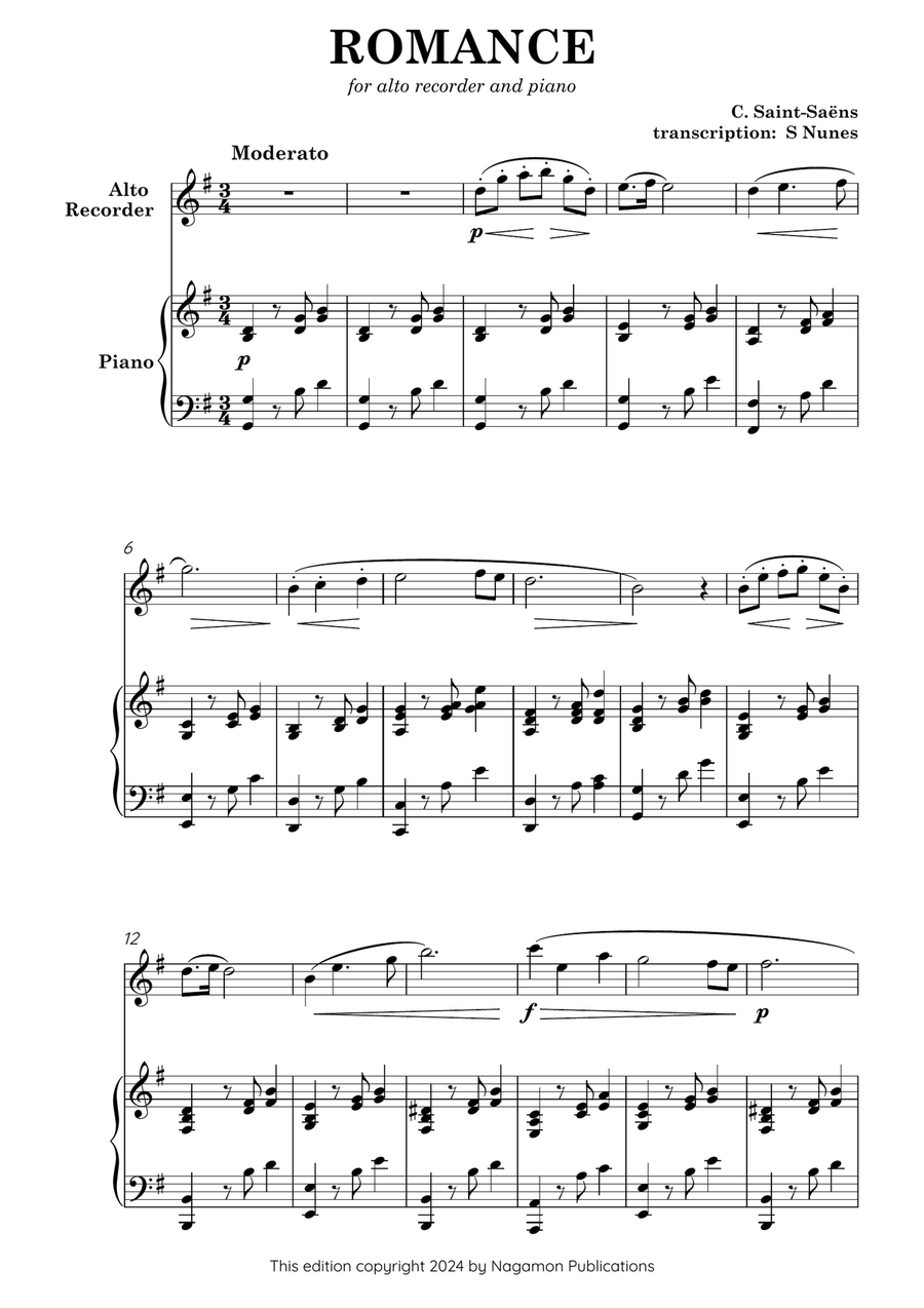Book cover for Romance, Op. 36