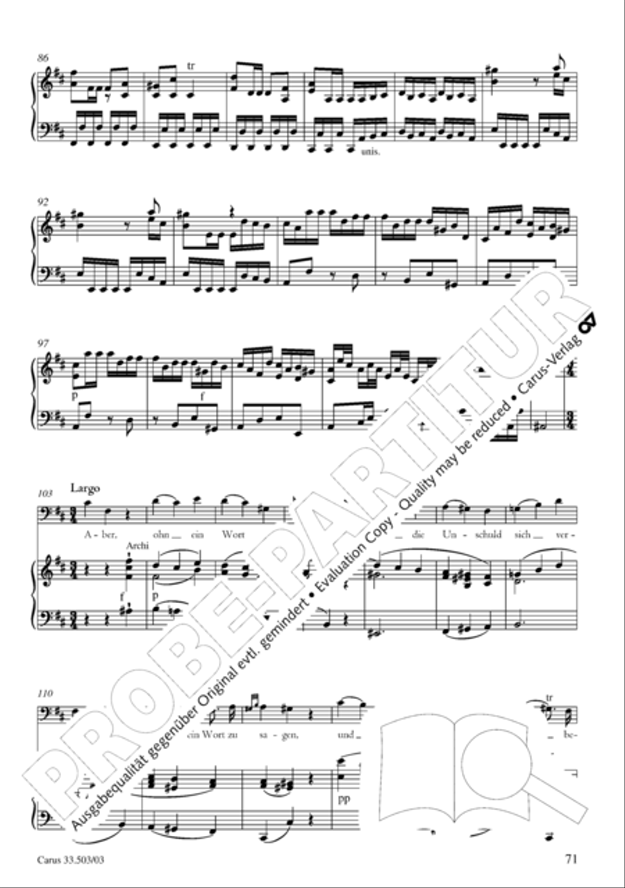 Passion according to St. Matthew (Passions-Musik nach dem Evangelisten Matthaus) SSATB scores gallery preview page 72