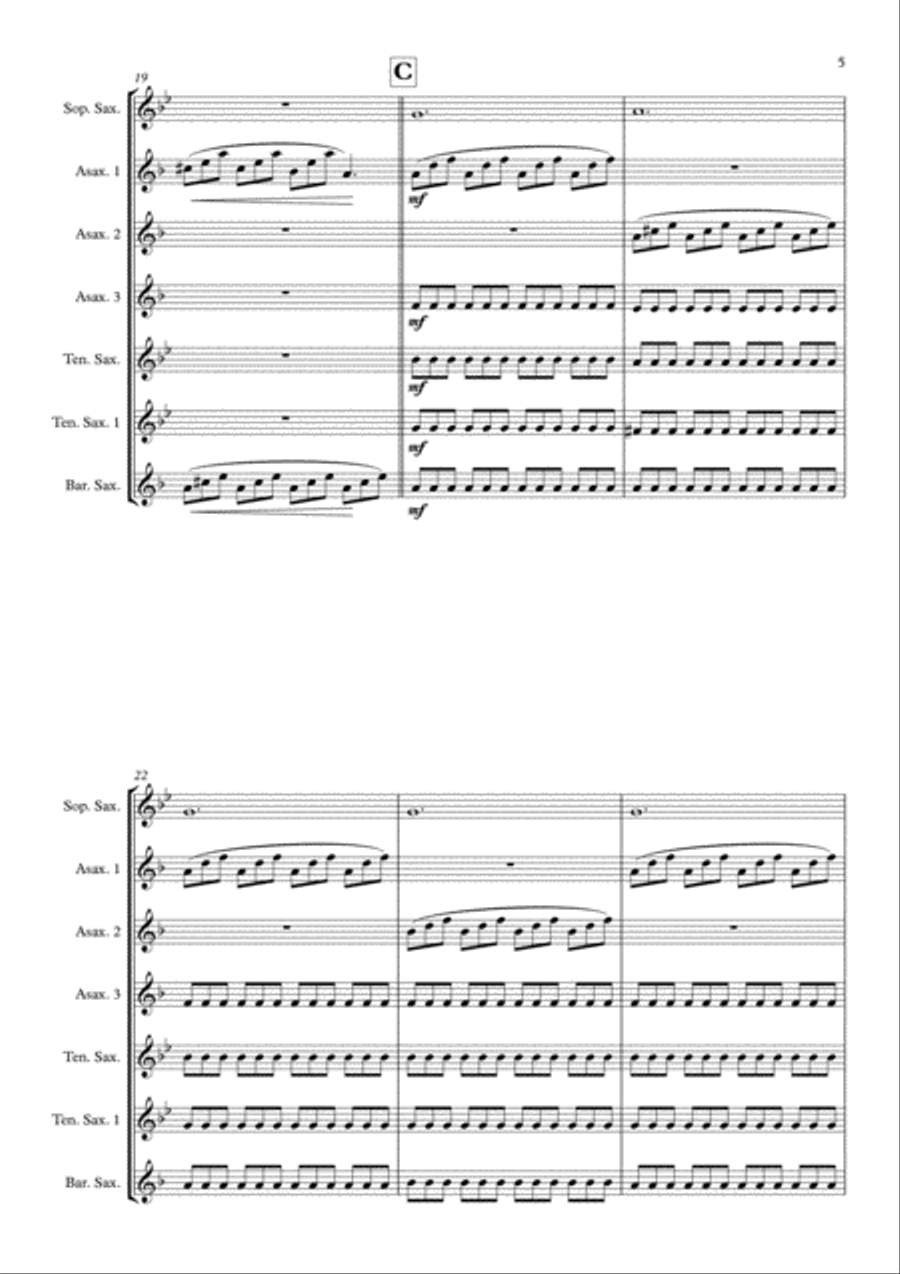 London Calling Woodwind Quintet scores gallery preview page 5