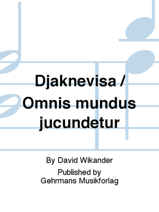 Book cover for Djaknevisa / Omnis mundus jucundetur