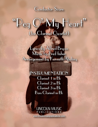 Peg O My Heart (for Clarinet Quartet)