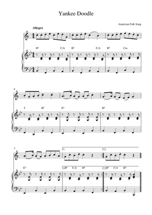 Yankee Doodle (soprano saxophone solo and piano accompaniment)