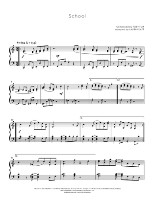 School (DELTARUNE - Piano Sheet Music)