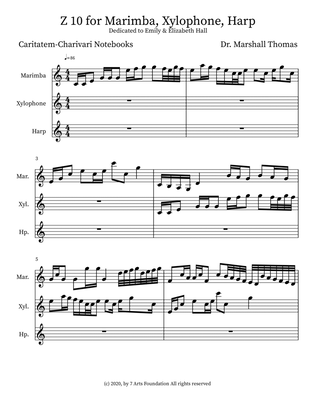 Z 10 for Marimba, Xylophone, Harp