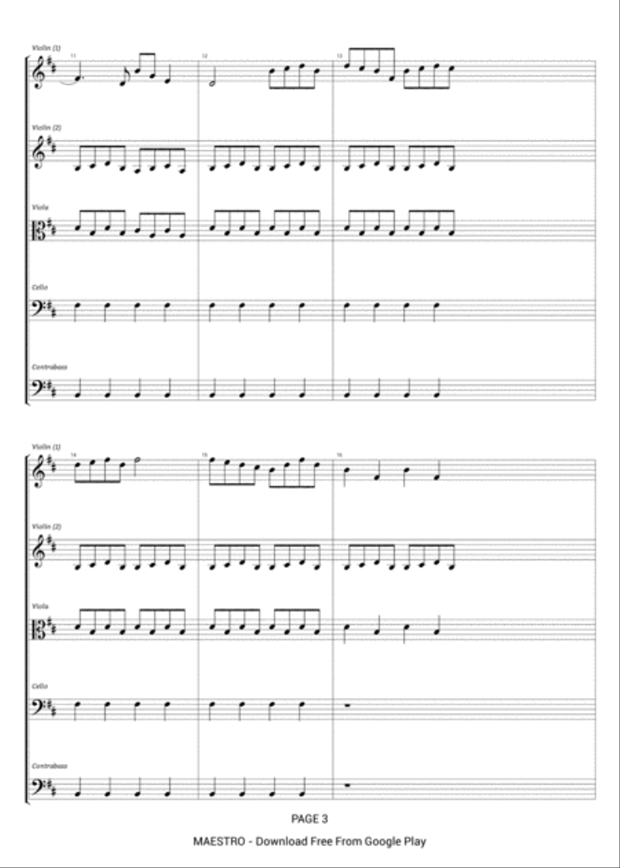 Angels on Earth Angels on Earth String Orchestra scores gallery preview page 3