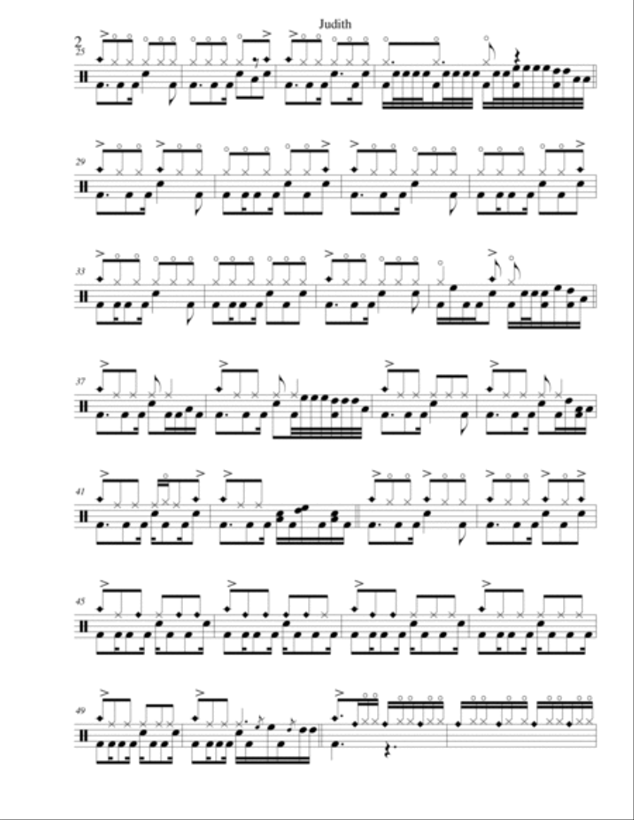 Judith Drum Set scores gallery preview page 2