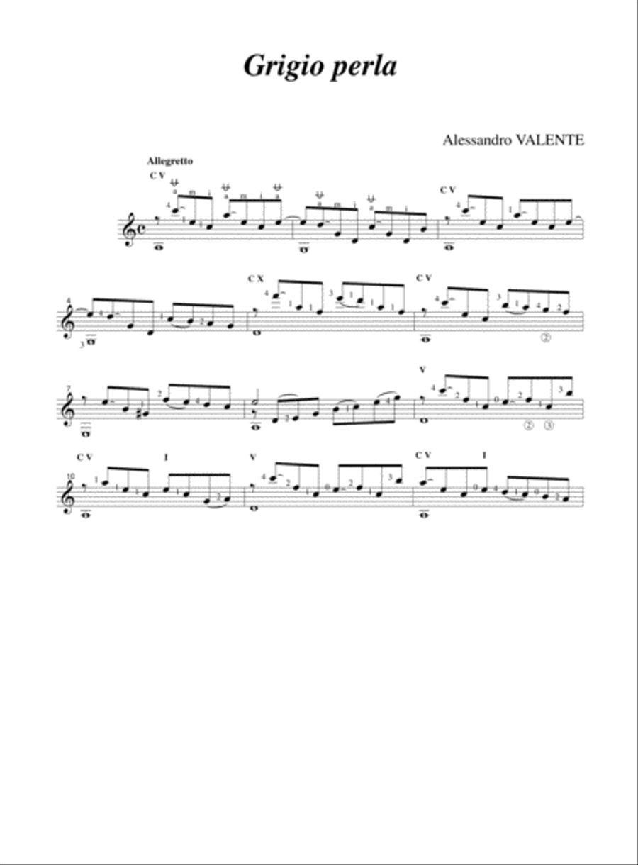 La Scatola dei Colori for Solo Guitar Guitar Solo scores gallery preview page 2