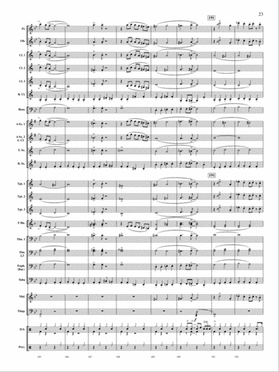 Concerto for Drum Set and Concert Band Concert Band scores gallery preview page 22