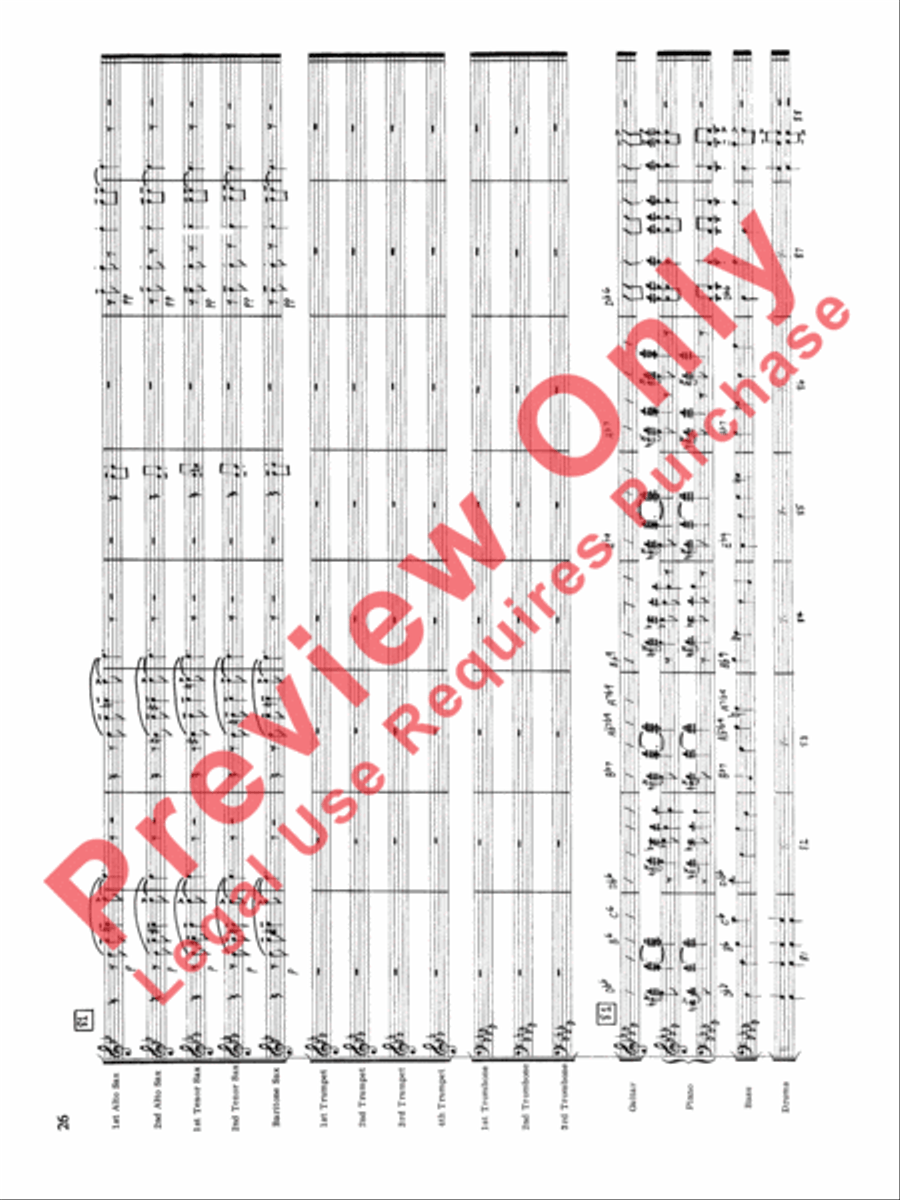 Original Big Band Sounds Big Band scores gallery preview page 27
