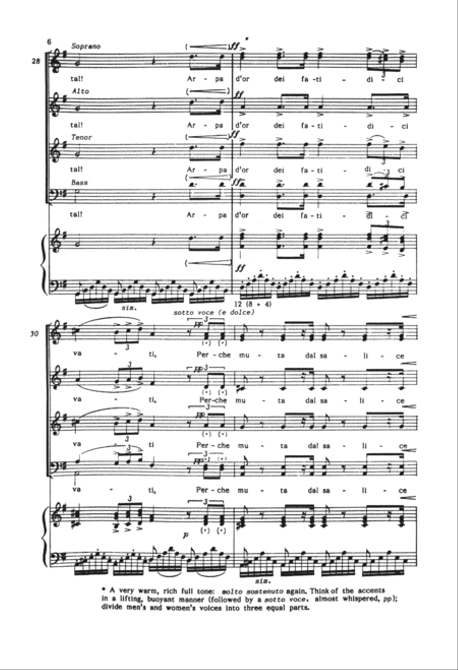 Va Pensiero (from Nabucco) Choir scores gallery preview page 5