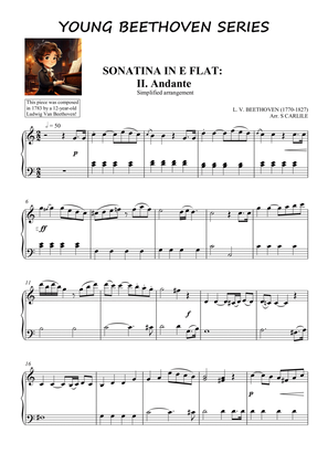 Sonatina in E flat: II. Andante (Young Beethoven Series)