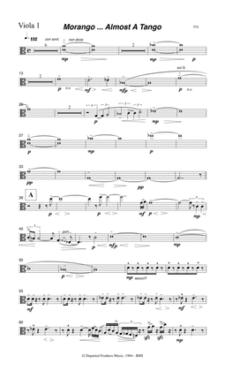 Morango ... almost a tango (1984 string orchestra) Viola 1 part