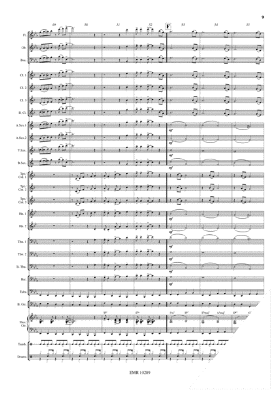 Navy Jump Concert Band scores gallery preview page 10