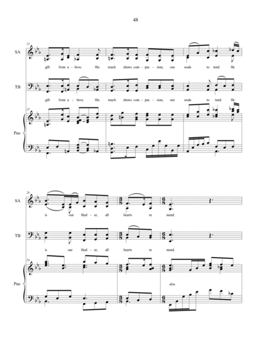 Our Savior's Touch, sacred music for SATB Choir image number null