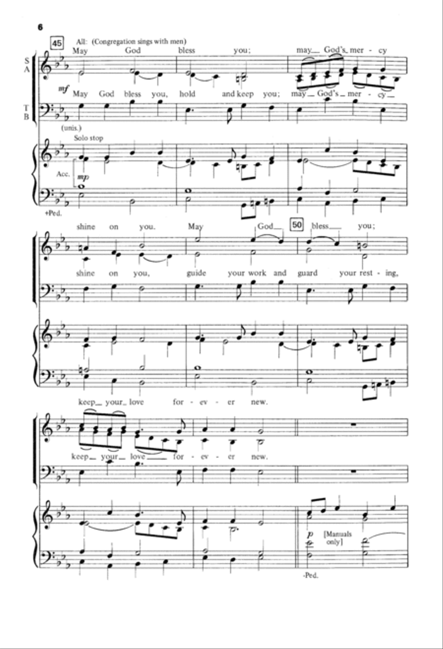 A Nuptial Blessing 4-Part scores gallery preview page 6
