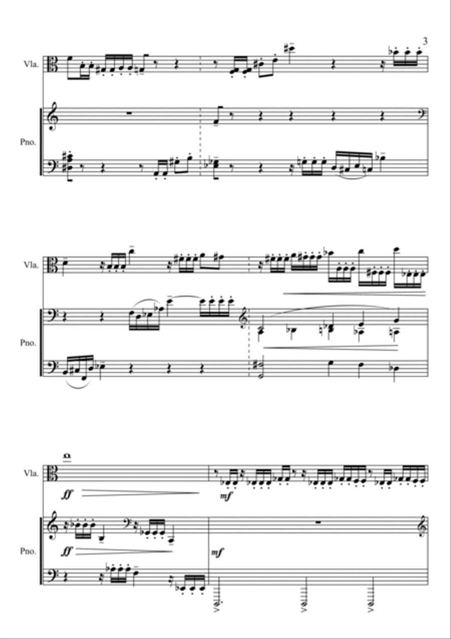 Prelude & Scherzo for viola & piano Chamber Music scores gallery preview page 4