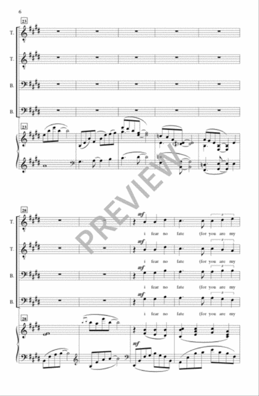 i carry your heart with me (TTBB) TTBB scores gallery preview page 5