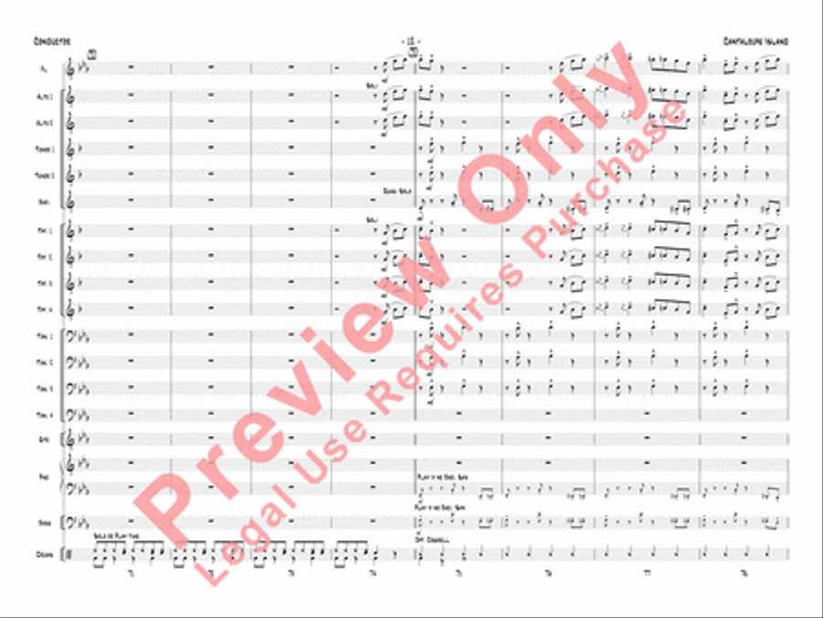 Cantaloupe Island Jazz Ensemble scores gallery preview page 15