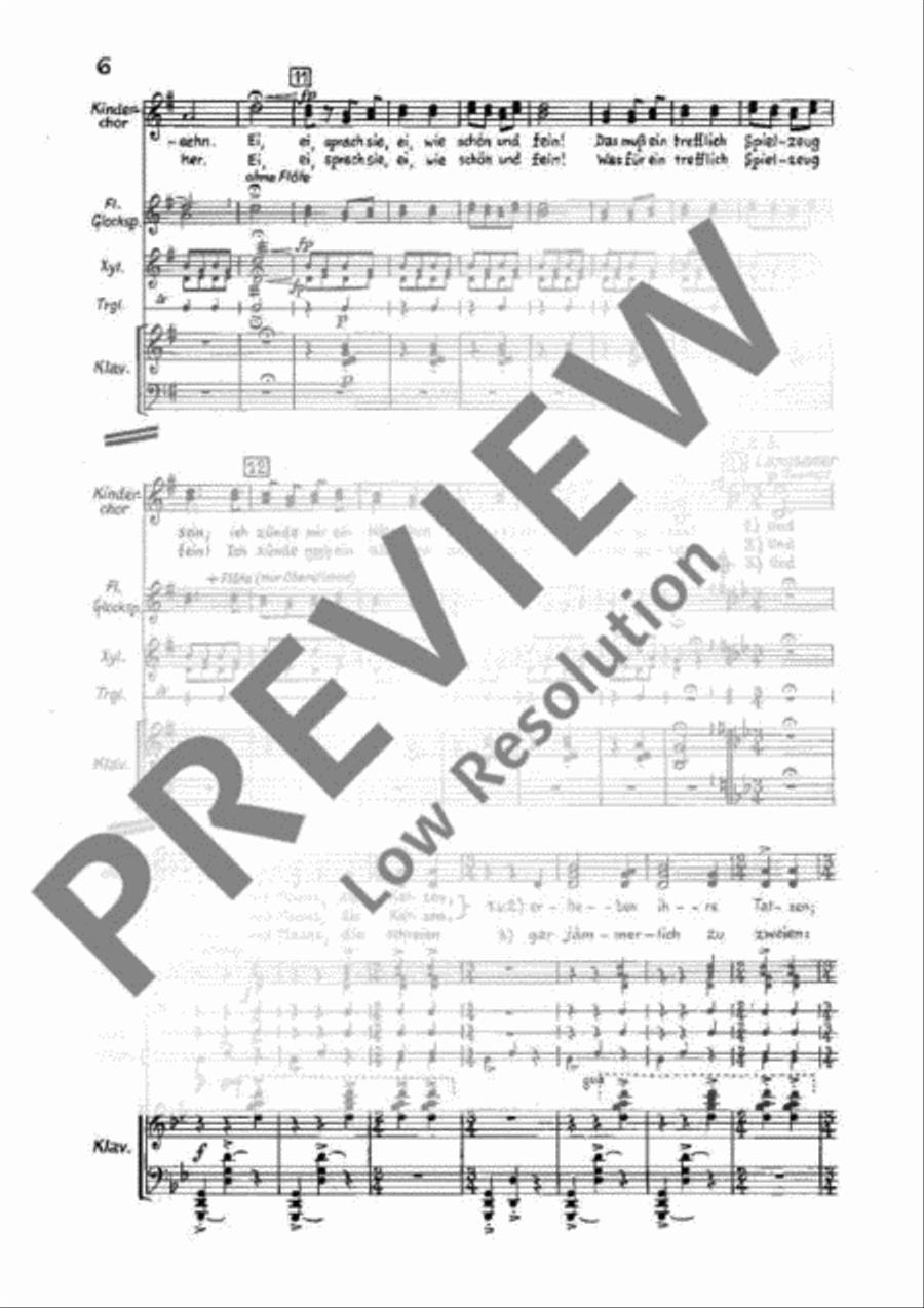 Der Struwwelpeter Children's Choir scores gallery preview page 11