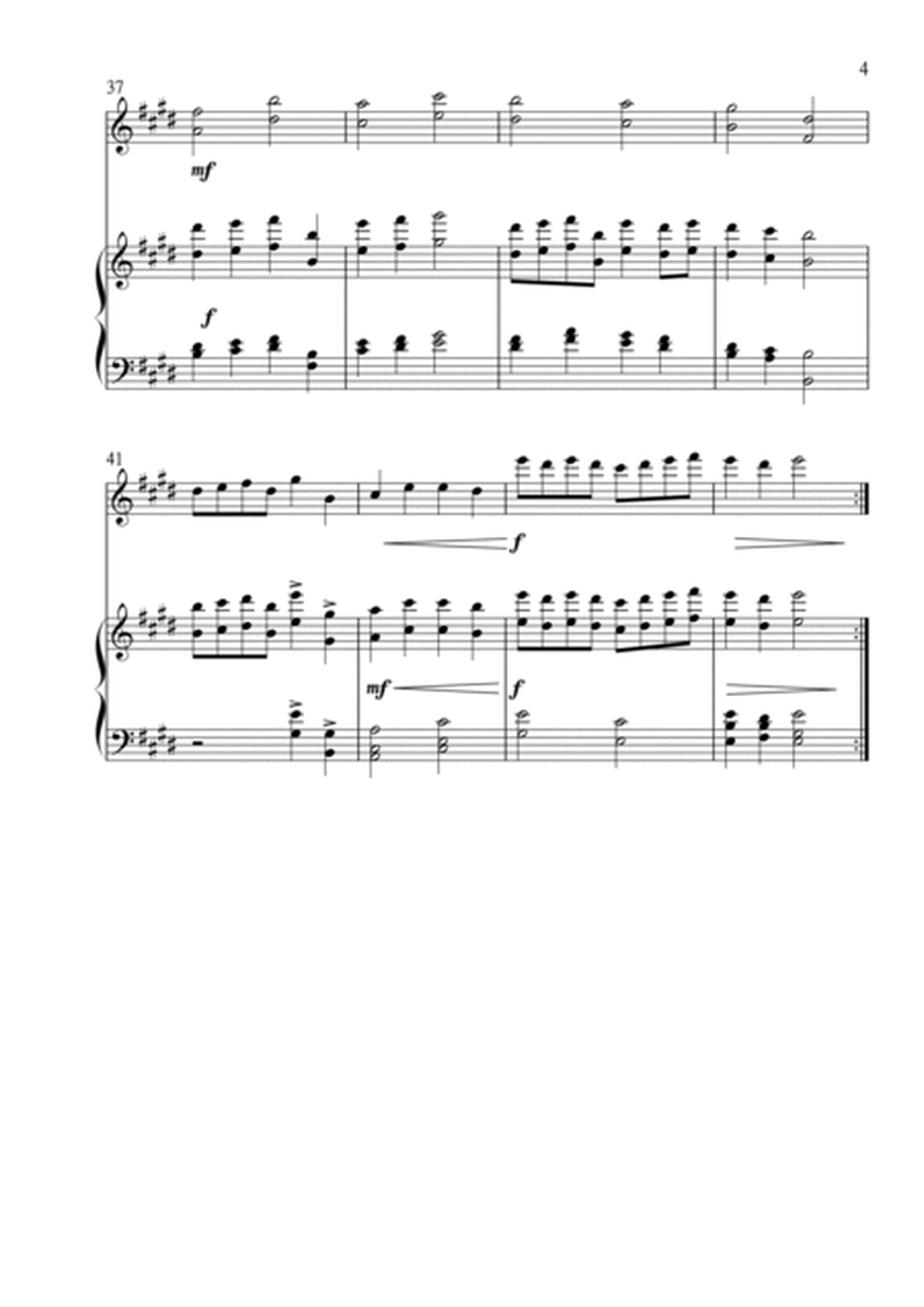 Christ the Lord is Risen Today (Jesus Christ is Risen Today) for Violin and Piano in E major. Interm image number null