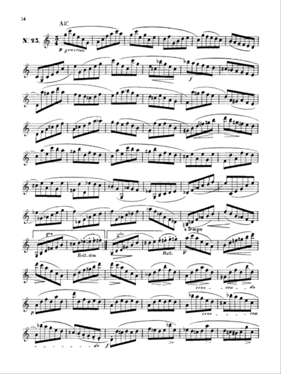 Klosé: Thirty Etudes after H. Aumont Part scores gallery preview page 1
