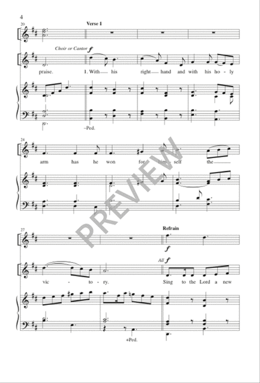 Sing to the Lord Unison Choir scores gallery preview page 4