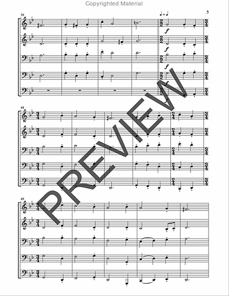 Two English Carols Horn scores gallery preview page 5