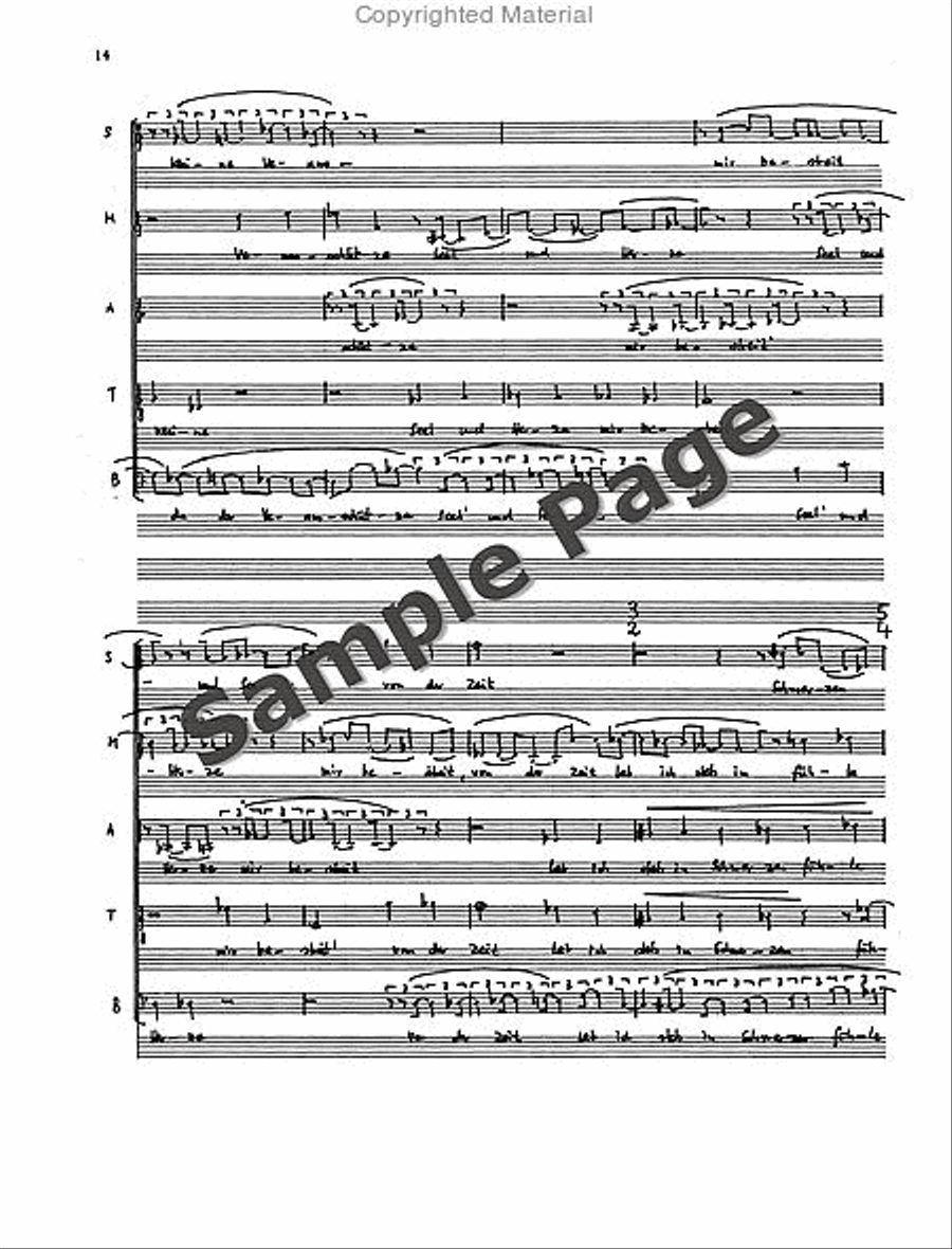 Madrigals 4 From Werther Opera SSATB scores gallery preview page 15