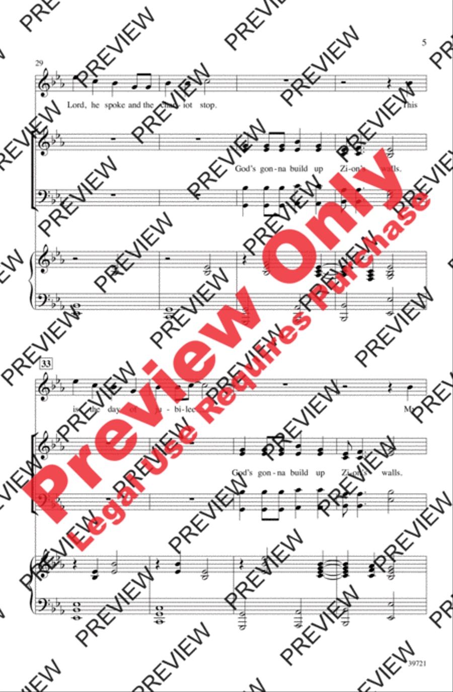 Great Day! 4-Part scores gallery preview page 5