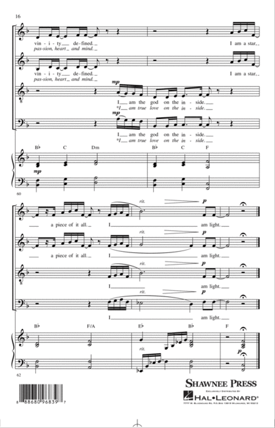 I Am Light (arr. Mark Hayes and Kimberly Lilley) 4-Part scores gallery preview page 15