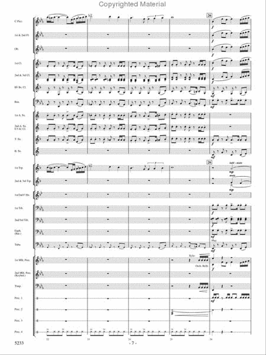 Upon These Wings Concert Band scores gallery preview page 6