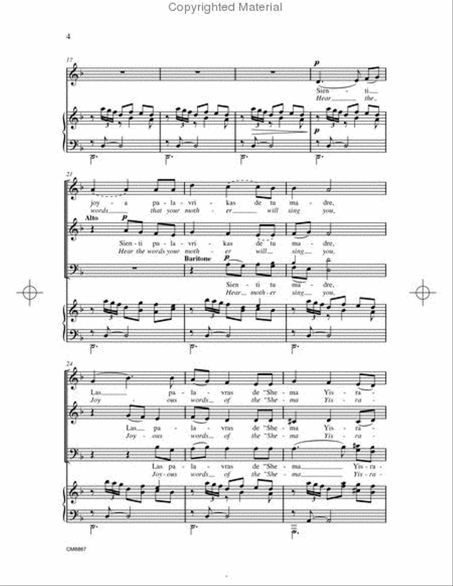 Durme, Durme 4-Part scores gallery preview page 3