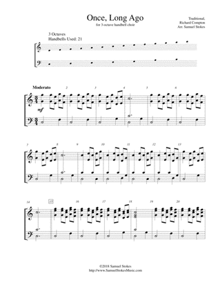 Once, Long Ago - for 3-octave handbell choir