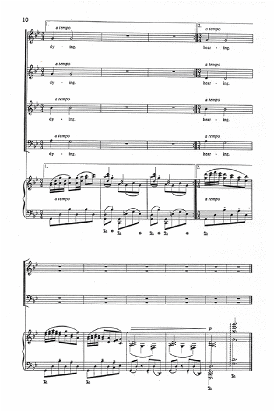 Two Scandinavian Folksongs 4-Part scores gallery preview page 9