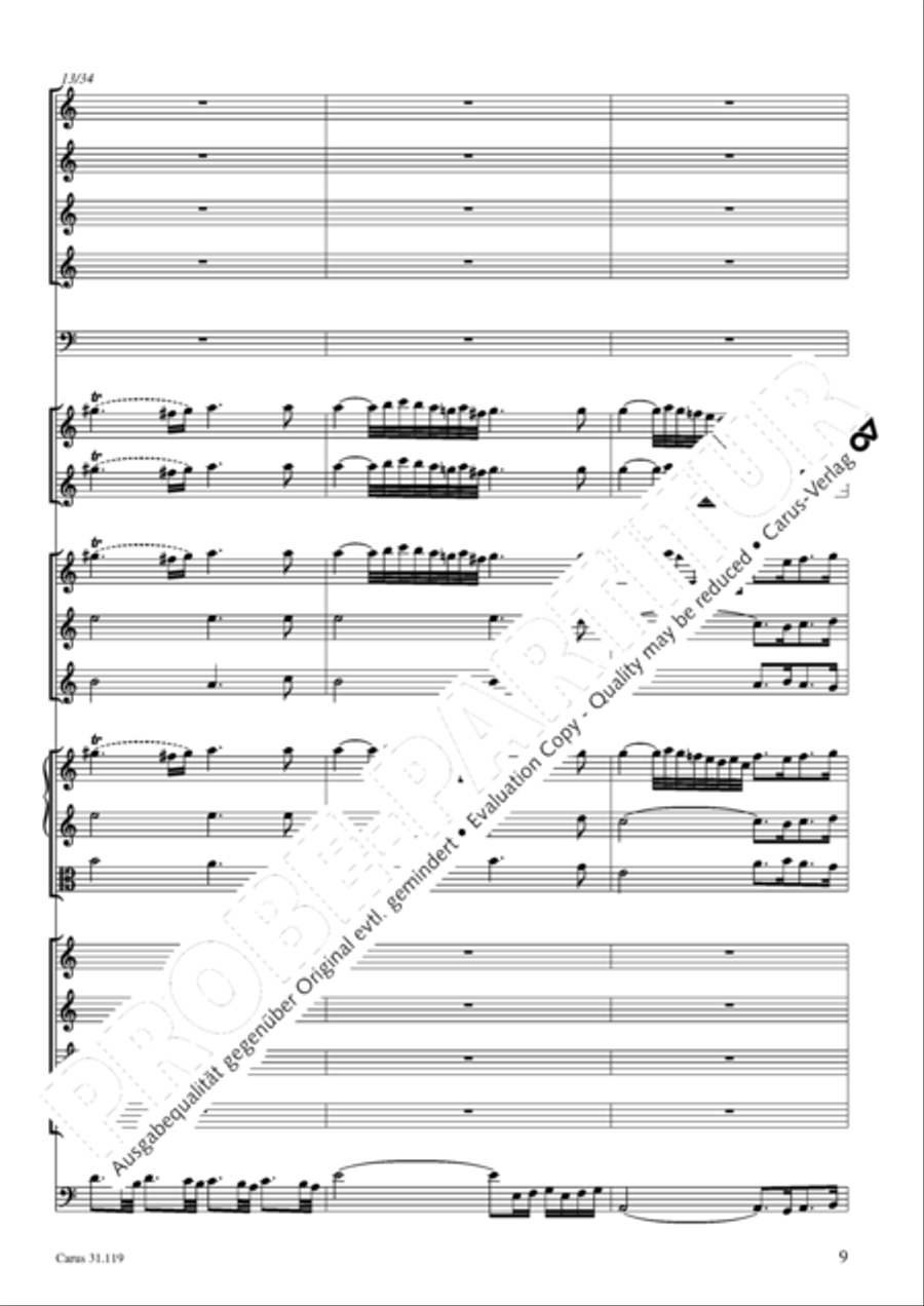 Praise the Lord, O Jerusalem (Preise, Jerusalem, den Herrn) 4-Part scores gallery preview page 10