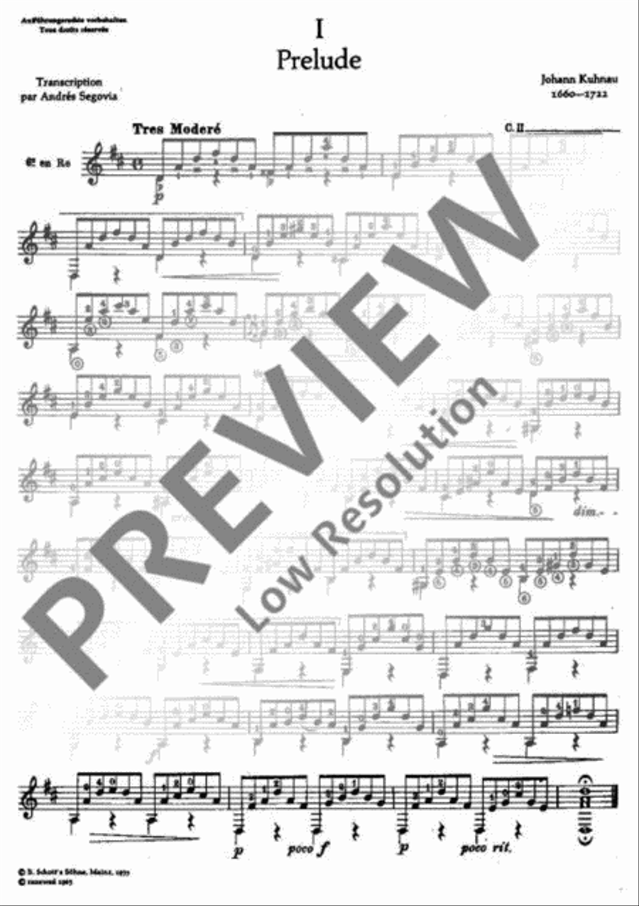 Quatre petits morceaux Guitar scores gallery preview page 2