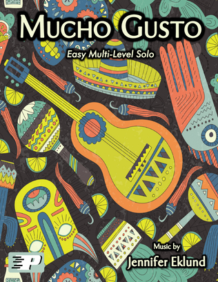 Book cover for Mucho Gusto (Latin-Style Easy Multi-Level Solo)