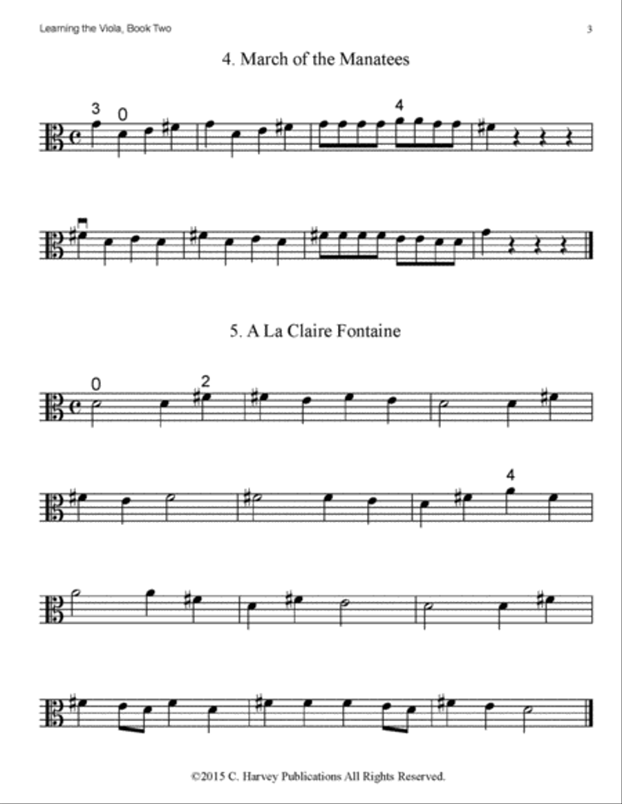 Learning the Viola, Book Two Viola scores gallery preview page 3