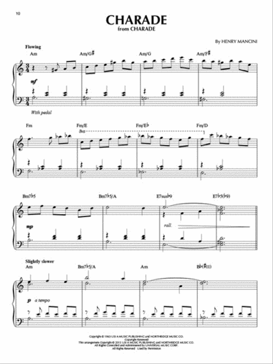 Henry Mancini Henry Mancini Piano Solo scores gallery preview page 5