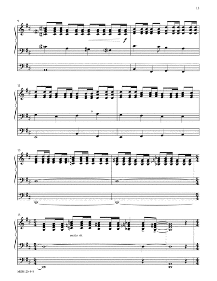 Crown Him with Many Crowns (Diademata) 4-Part scores gallery preview page 2