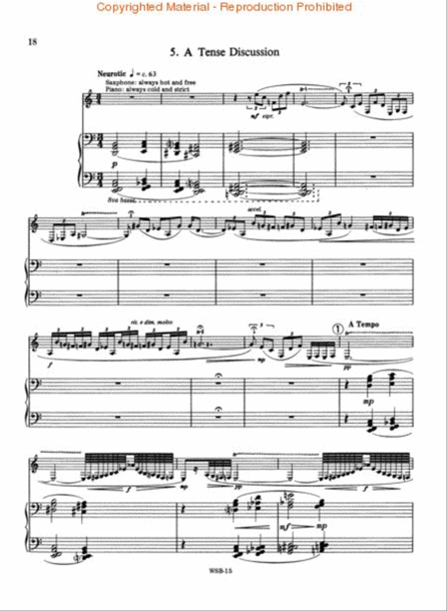 Picnic on the Marne Alto Saxophone scores gallery preview page 3