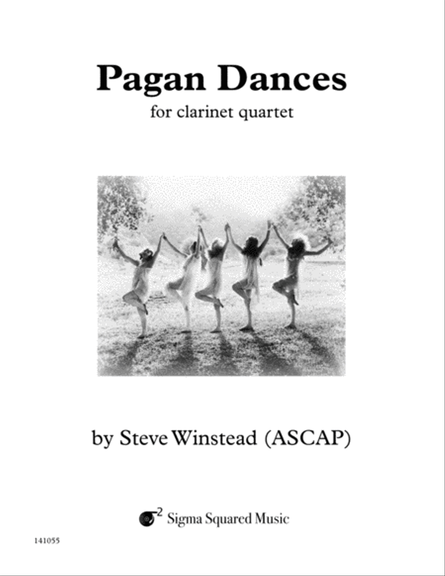 Pagan Dances for Clarinet Quartet or Choir Choir scores gallery preview page 1