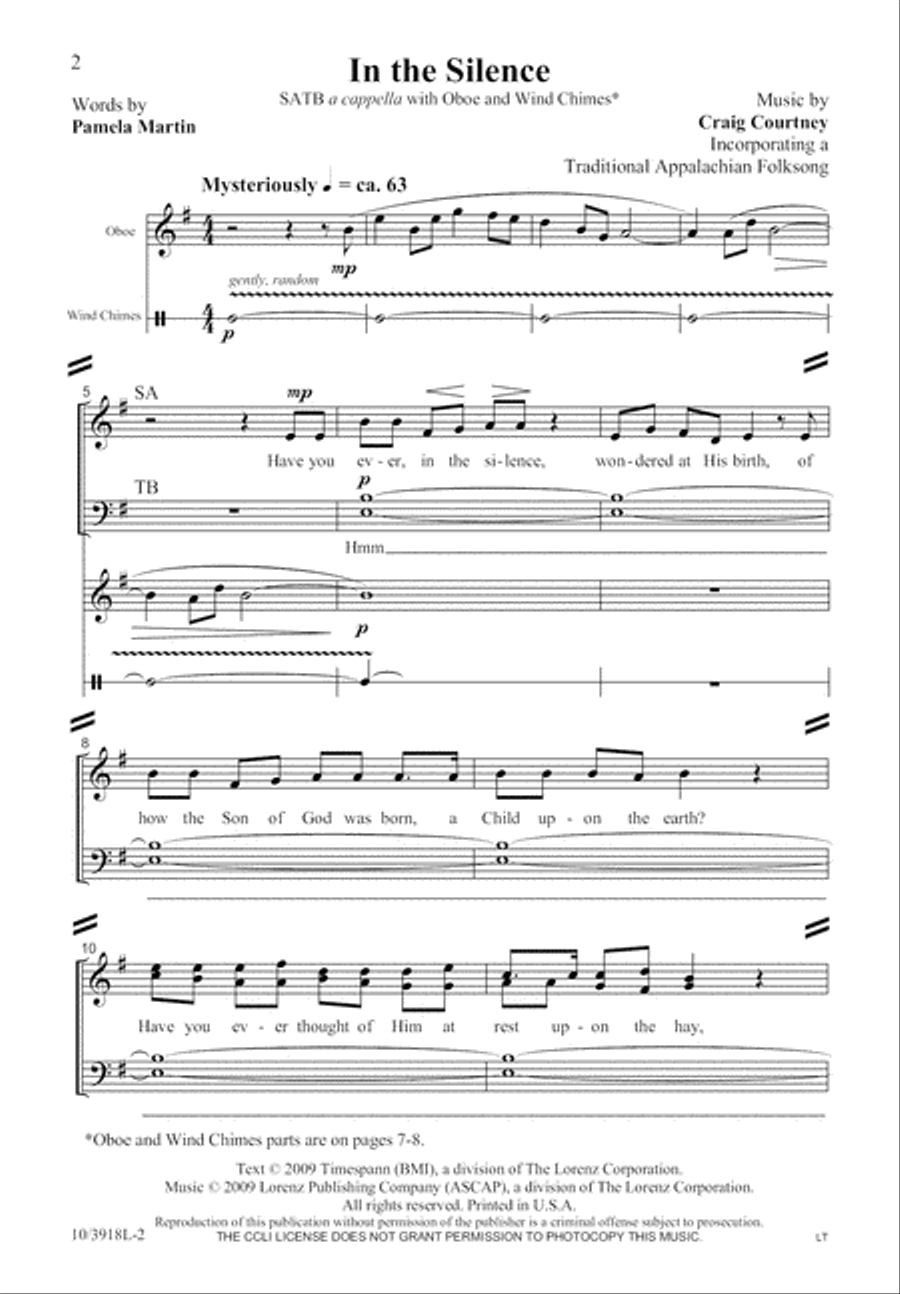 In the Silence 4-Part scores gallery preview page 2