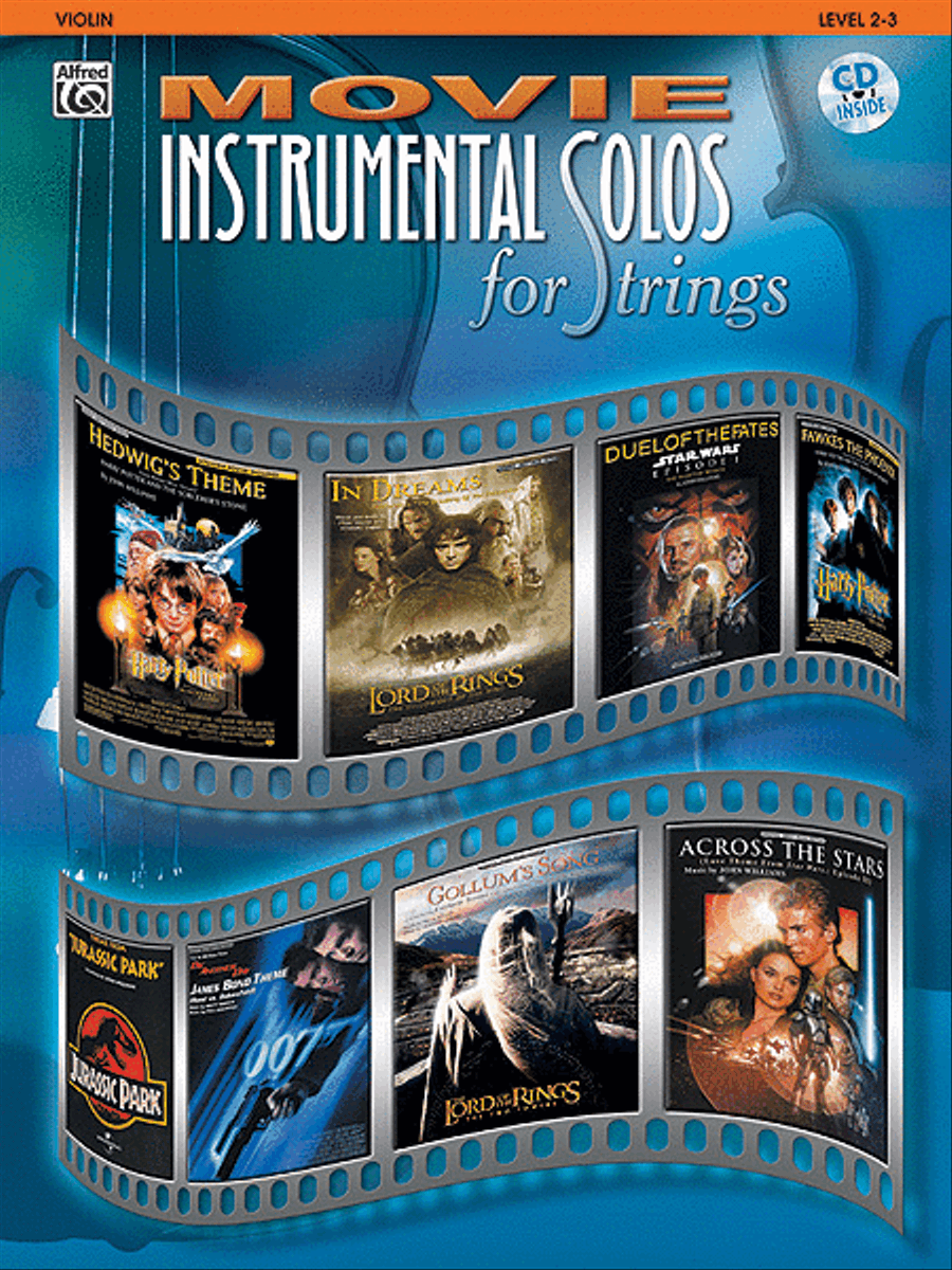 Movie Instrumental Solos for Strings - Violin (Book and CD) String Orchestra scores gallery preview page 1