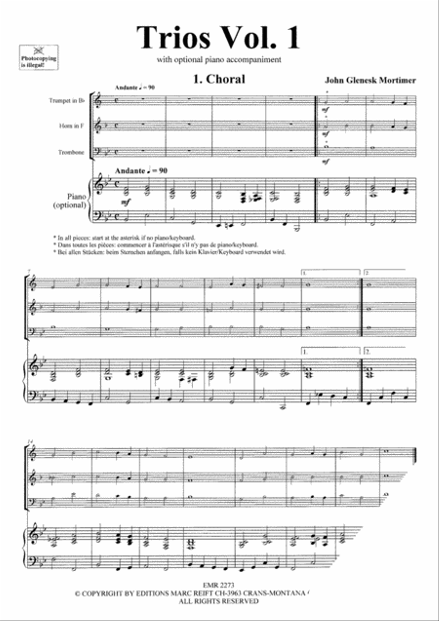 Trios Vol. 1 Cornet scores gallery preview page 3