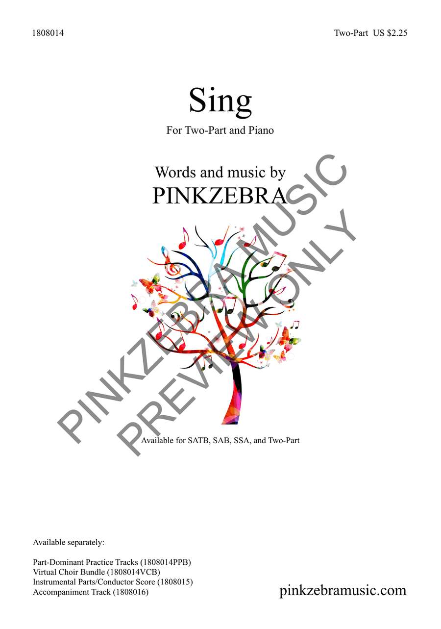 Sing (Two-Part) 2-Part scores gallery preview page 2