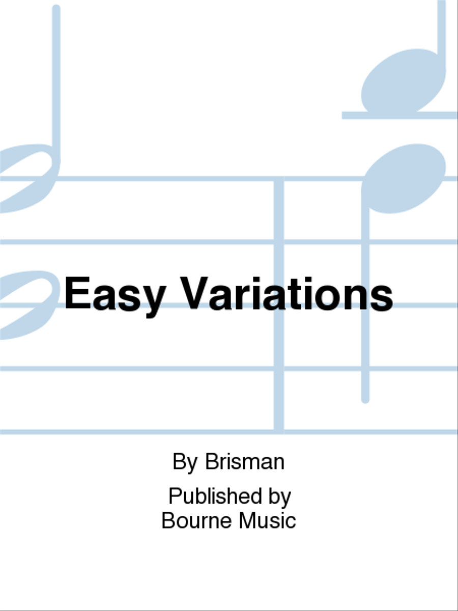 Easy Variations Easy Variations Concert Band scores gallery preview page 1