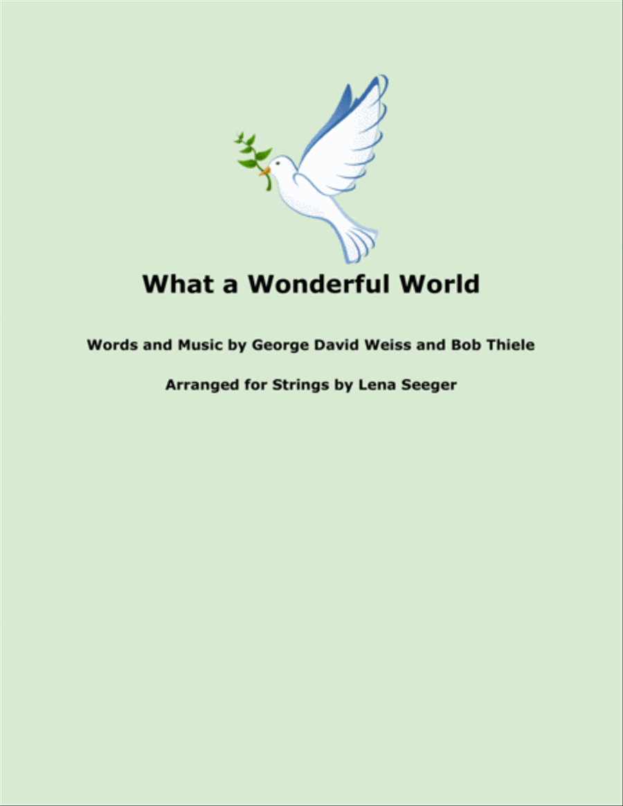 What A Wonderful World String Trio scores gallery preview page 1