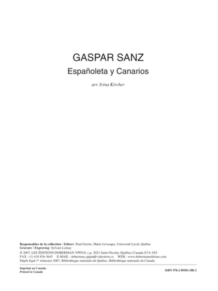 Book cover for Espanoleta y Canarios