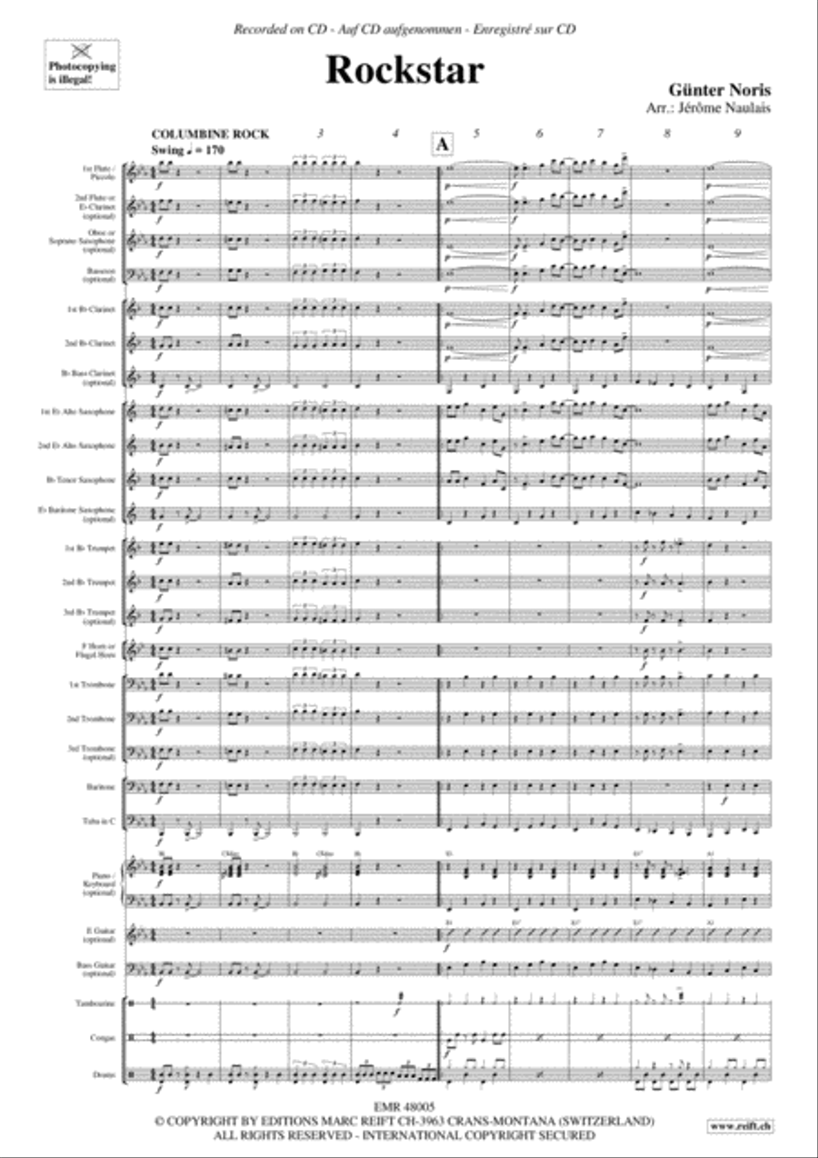 Rockstar Concert Band scores gallery preview page 3
